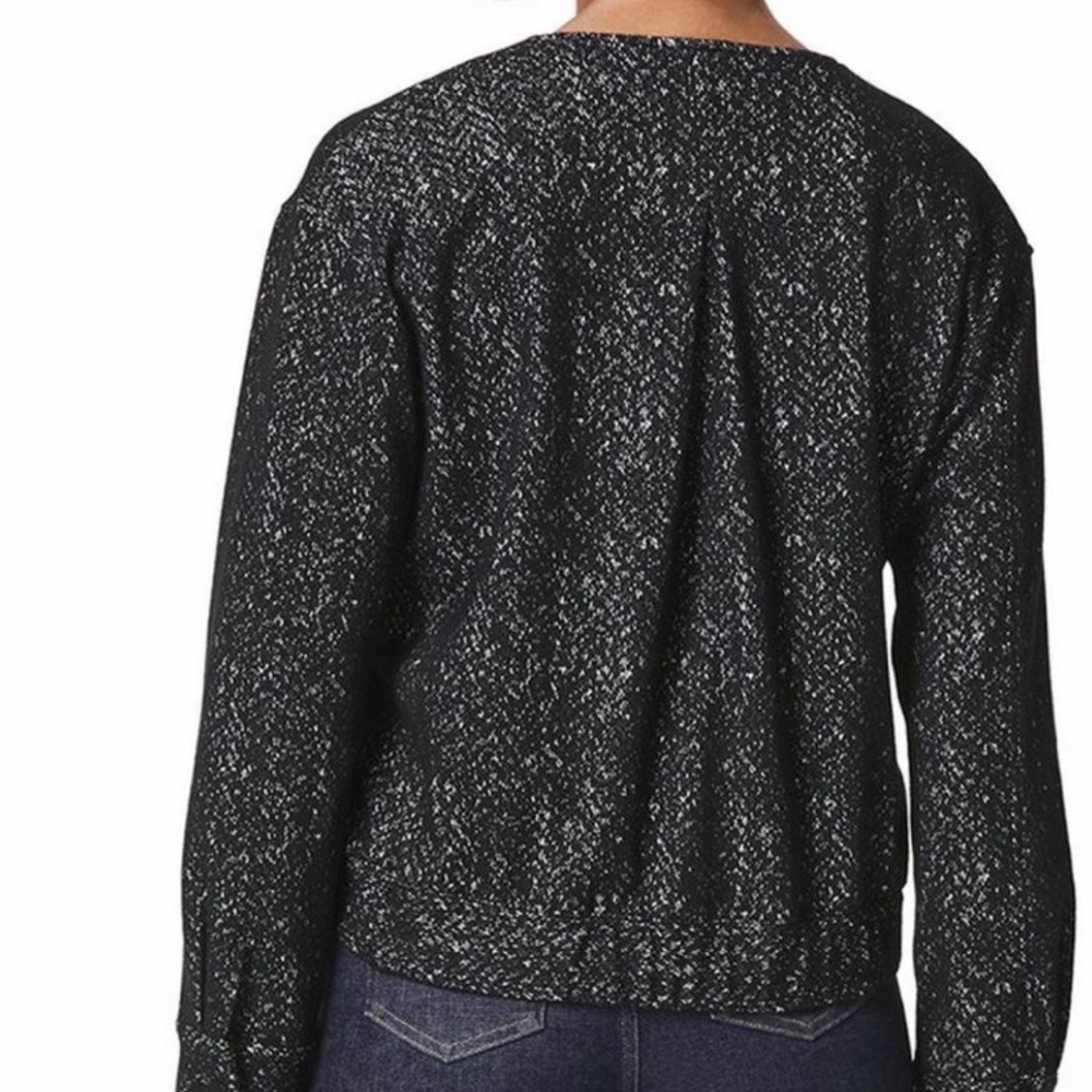 Spanx Black Women's Jacket Ponte Bomber Jacket. Size Large - Picture 4 of 6